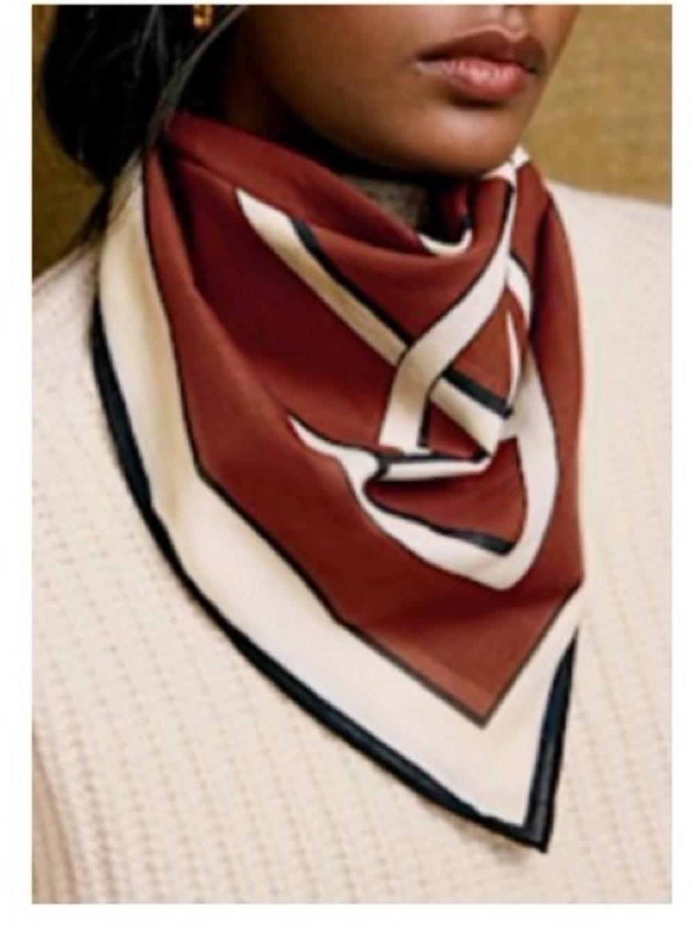 Sezane square Scarf 23×23 inches